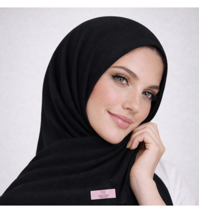 شال تركي أسود فاخر