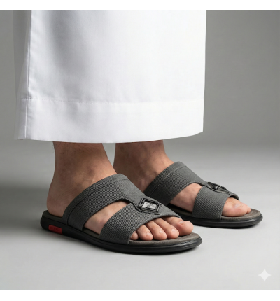 صندل رجالي مريح بتصميم متقاطع – لونين