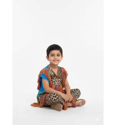 زي أطفال تراثي ملون | ملابس مناسبات وأيام تراثية للأطفال