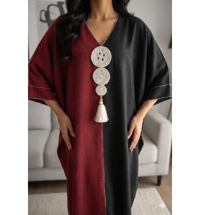 دراعة لونين بقماش البشت|Two-Tone Dara’a in Bisht Fabric