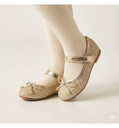 حذاء بناتي أنيق بفيونكة – متعدد الألوان