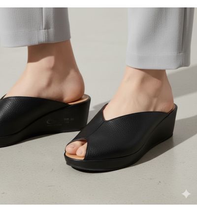 حذاء نسائي مفتوح بتصميم عصري