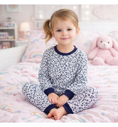 بيجاما أطفال – أبيض وأسود  Kids Pajama Set (Black & White)
