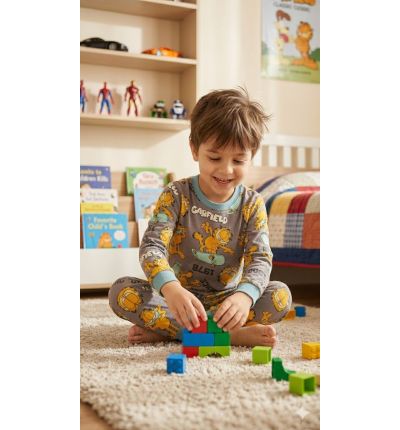  بيجاما أطفال ولادي بطبعة Garfield Boys Garfield Print Pajama Set