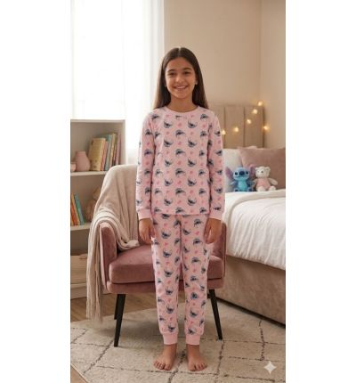 بيجاما أطفال Stitch قطنية – Stitch Kids Cotton Pajama Set